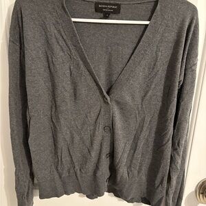 SOLD 😊 Banana Republic Gray Cardigan Sweater
